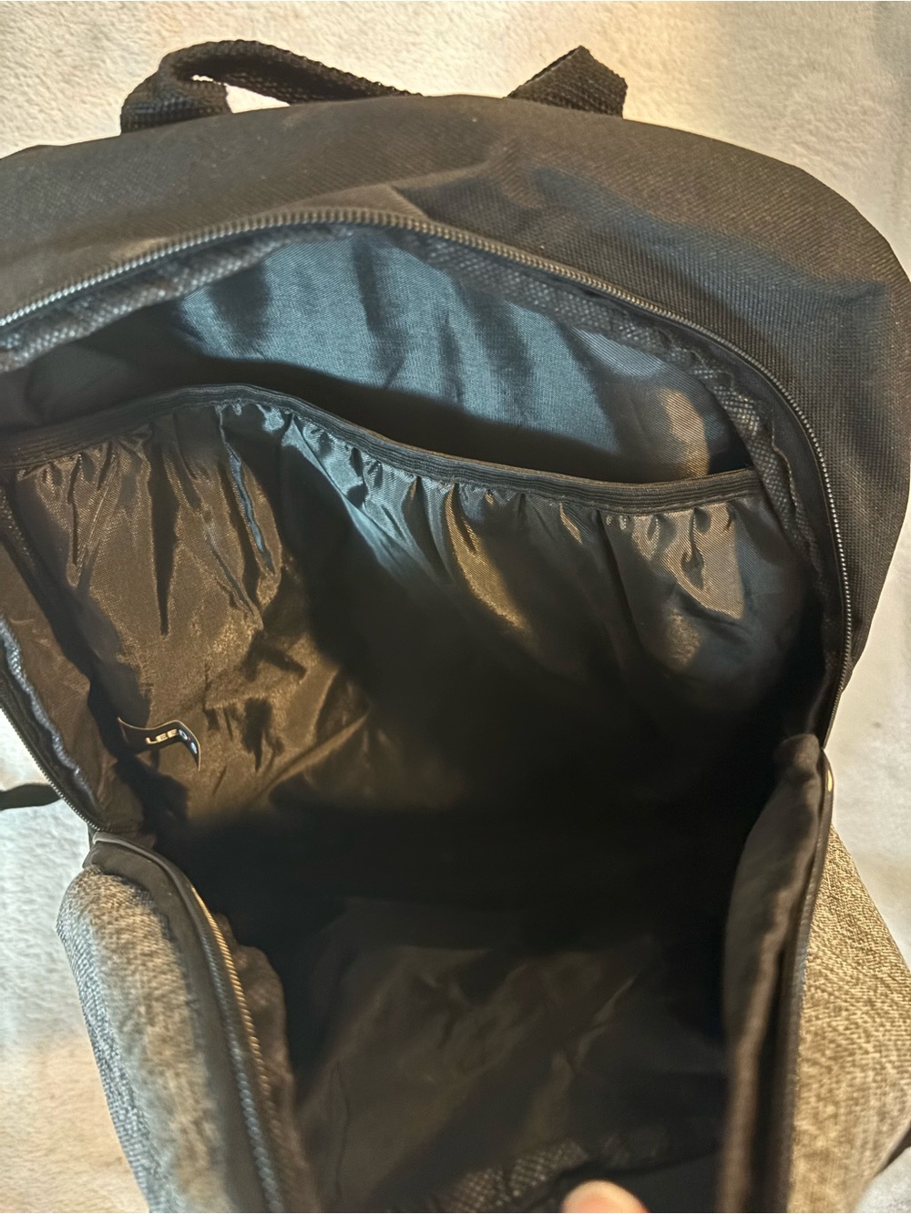 FedEx Men’s Black and Gray Logo Backpack - Picture 4 of 7